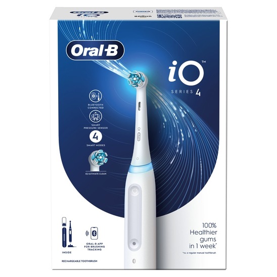 Električna zobna ščetka iO4, bela, Oral-B