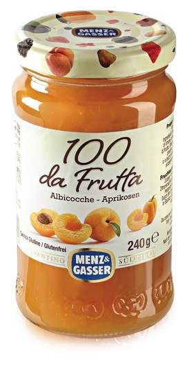 100 % marelična marmelada, Menz & Gasser, 240 g