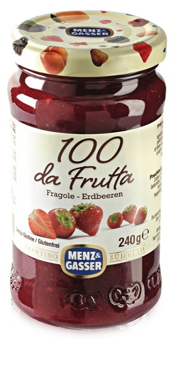 100 % jagodna marmelada, Menz & Gasser, 240 g