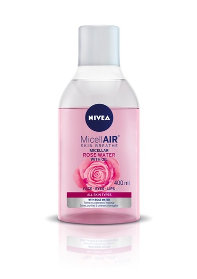 Micelarna voda Rose Water, Nivea, 400 ml