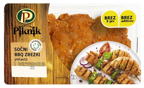 Piščančji BBQ sočni zrezki, Piknik, 500 g, IK