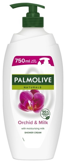 Gel za prhanje, orhideja in mleko, Palmolive Naturals, 750 ml