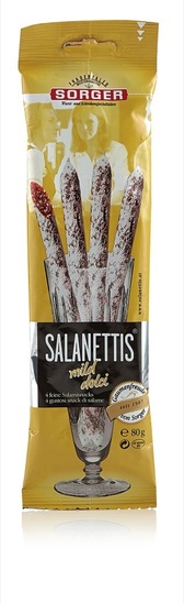 Salamini v obliki palčk Salanettis, Sorger, 80 g