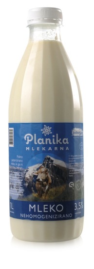 Sveže polnomastno mleko, 3,5 % m.m., Planika, 1 l