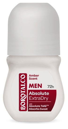 Deodorant roll on, Absolute extra dry amber, Borotalco, 50 ml