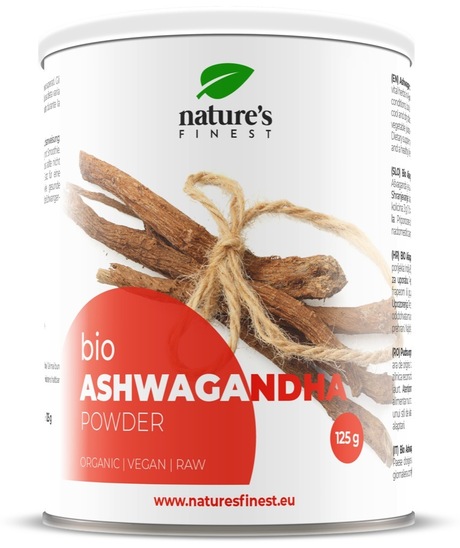 Bio ašvaganda v prahu, Nutrisslim, 125 g