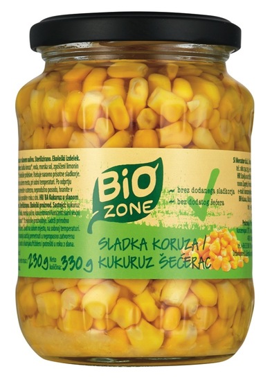 Sladka koruza, Bio Zone, 330 g