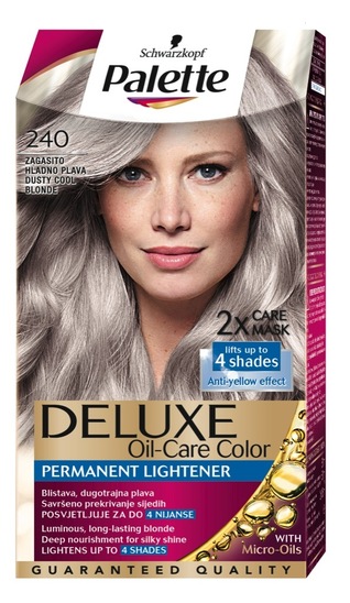 Barva za lase Deluxe, 240 hladno blond, Palette