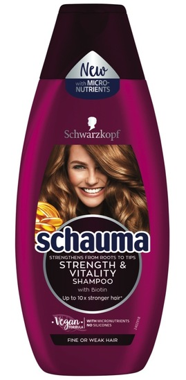 Šampon za lase Strenght & Vitality, Schauma, 400 ml