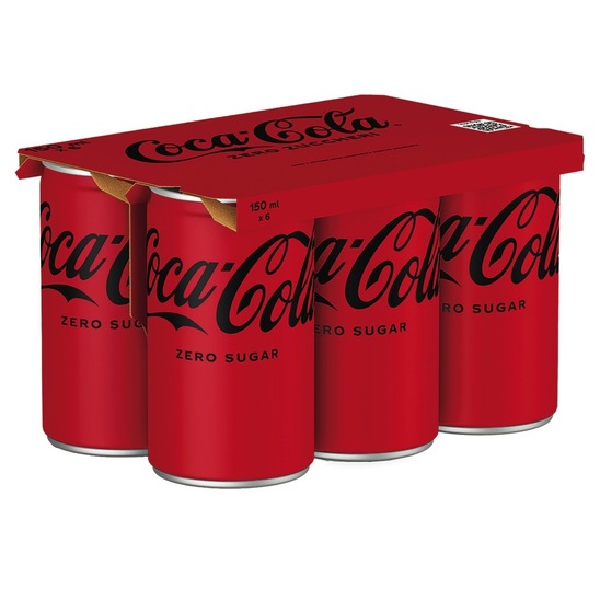 Gazirana pijača, Coca Cola Zero, 6 x 150 ml