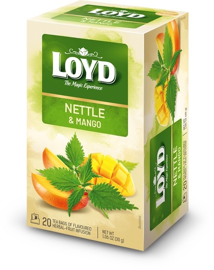 Zeliščni čaj, kopriva in mango, Loyd, 20 vrečk, 30 g