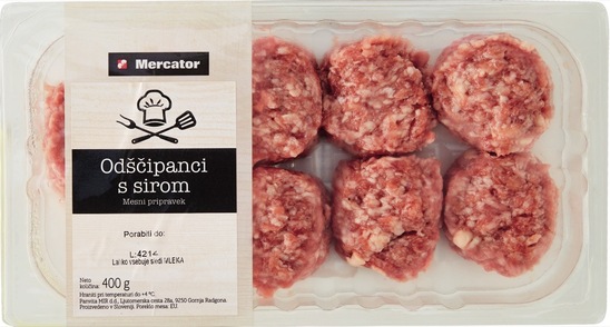 Odščipanci s sirom, Mercator, 400 g