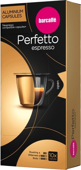Kapsule, kava Barcaffe Perffeto Espresso, 55 g