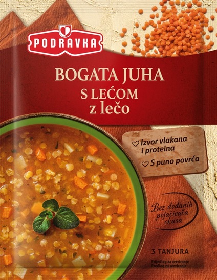 Bogata juha z lečo, Podravka, 75 g