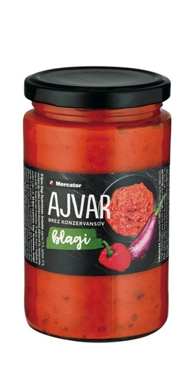 Ajvar blagi nepekoči, Mercator, 350 g