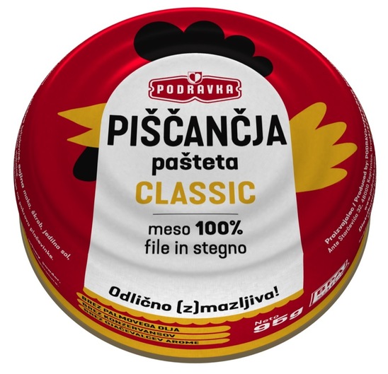 Piščančja pašteta, Podravka, 95 g