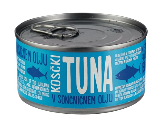Tuna v sončničnem olju, Generika, 185 g