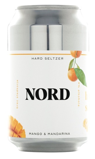 Alkoholni napitek, Mango in mandarina, Nord Hard Seltzer, 4,0 % alkohola, 0,33 l