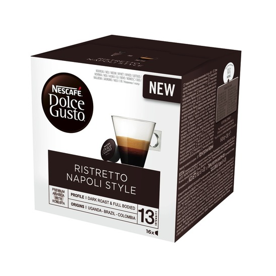 Kava Ristretto Napoli Style, Dolce Gusto Nescafe, 118 g