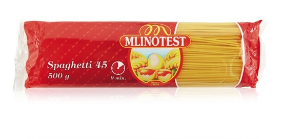Jajčni špageti, št. 45, Mlinotest, 500 g