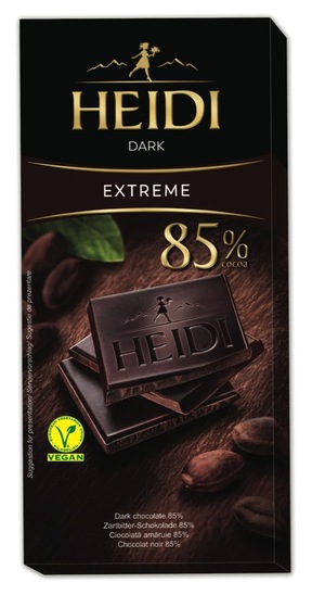 Temna čokolada Extreme, 85 %, Heidi, 80 g