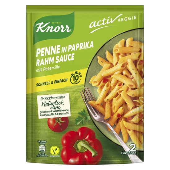 Testenine penne s papriko, Spaghetteria, Knorr, 125 g