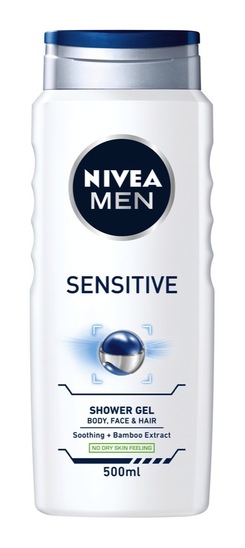 Gel za prhanje Sensitive Men, Nivea, 500 ml