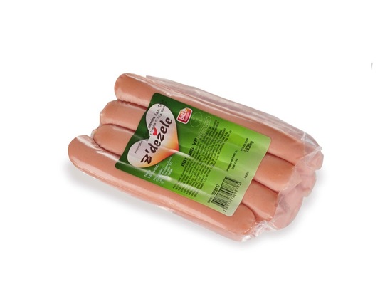 Hrenovke hot dog, Z'dežele, pakirano, 1 kg