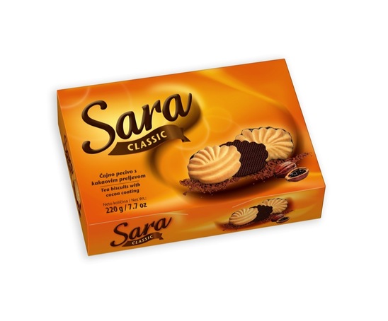 Keksi s kakavovim prelivom, Sara, 220 g