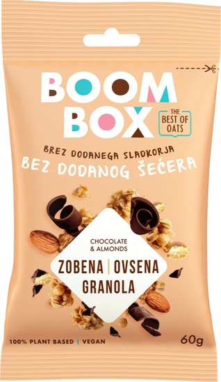 Ovsena granola, čokolada, Boom Box, 60 g