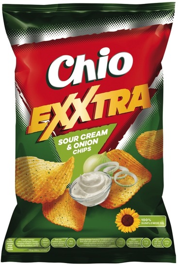 Čips Exxtra s kislo smetano, Chio, 130 g