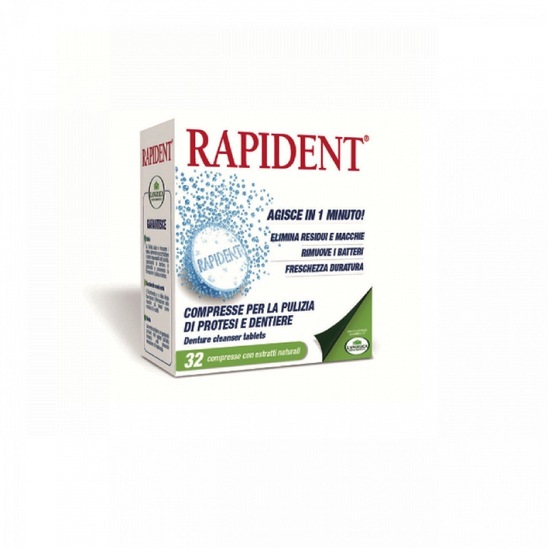 Tablete za čiščenje protez L'Angelica Rapident, 32 tablet