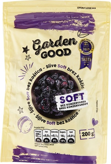 Suhe slive brez koščic, Garden Good, 200 g