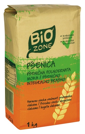 Polnozrnata pšenična moka, Bio Zone, 1 kg