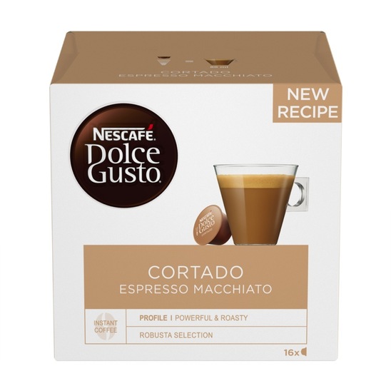 Kava Cortado Espresso Macchiato, Nescafe Dolce Gusto, 100,8 g