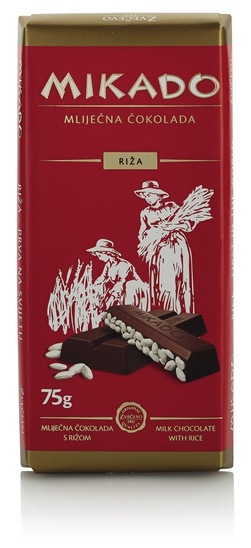 Riževa čokolada, Mikado, 75 g