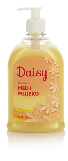 Tekoče milo, med in mleko, Daisy, 500 ml