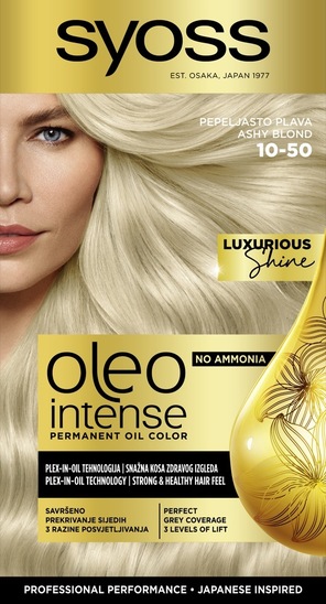 Barva za lase Color Oleo, 10-50 pepelnato blond, Syoss