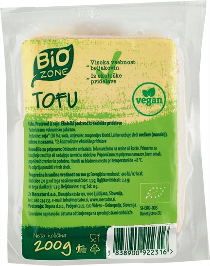 Tofu, Bio Zone, 200 g