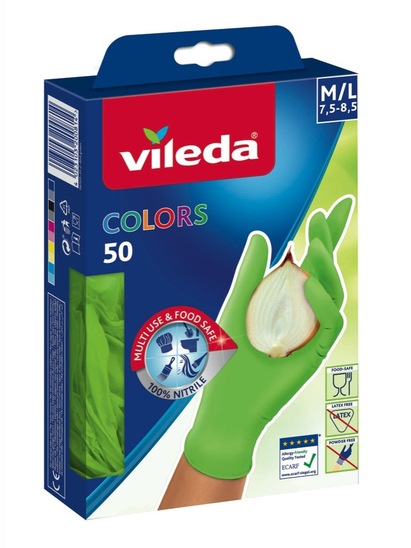 Rokavice Vileda Colors 50/1 M/L
