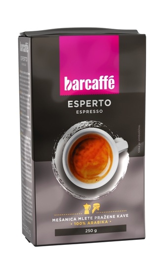 Mleta kava Espresso Esperto, Barcaffe, 250 g