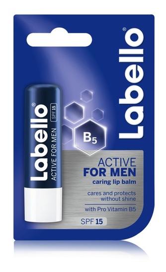 Balzam za ustnice Active For Men Care, Labello, 4,8 g