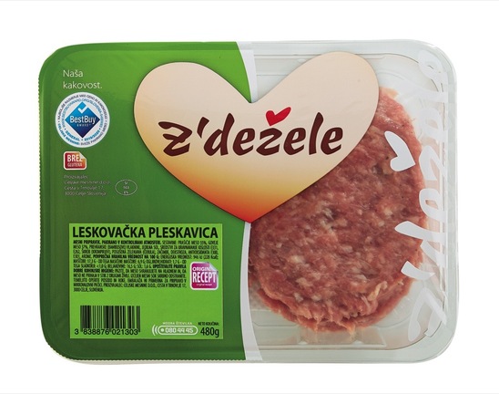 Leskovačka pleskavica, Z'dežele, 480 g