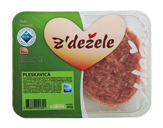 Pleskavice, Celjske mesnine, 480 g