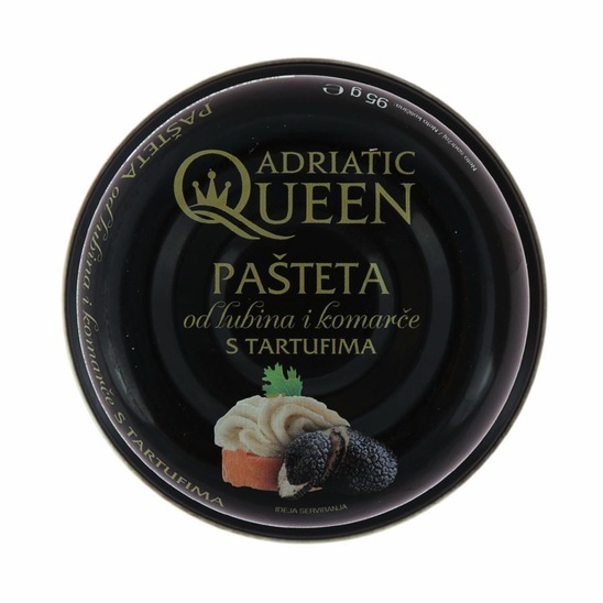 Pašteta iz brancina in orade s tartufi, Adriatic Queen, 95 g
