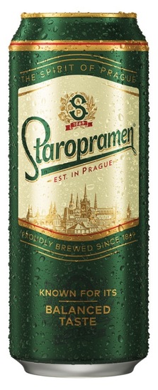 Pivo Staropramen, 5,0 % alkohola, 0,5 l
