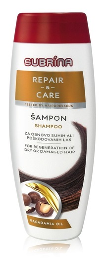 Šampon za suhe in poškodovane lase, Repair & Care, Subrina, 300 ml