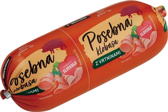 Posebna salama z vrtninami, Mercator, pakirano, 400 g