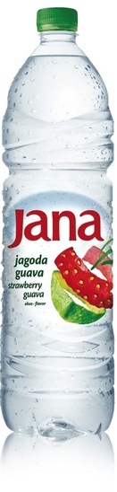 Negazirana voda, jagoda in guava, Jana, 1,5 l