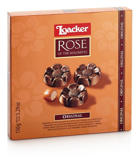 Bonboniera Rose of the Dolomites, Loacker, 150 g